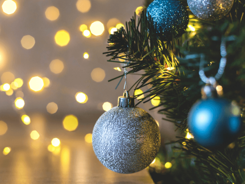 Christmas Baubles Tile
