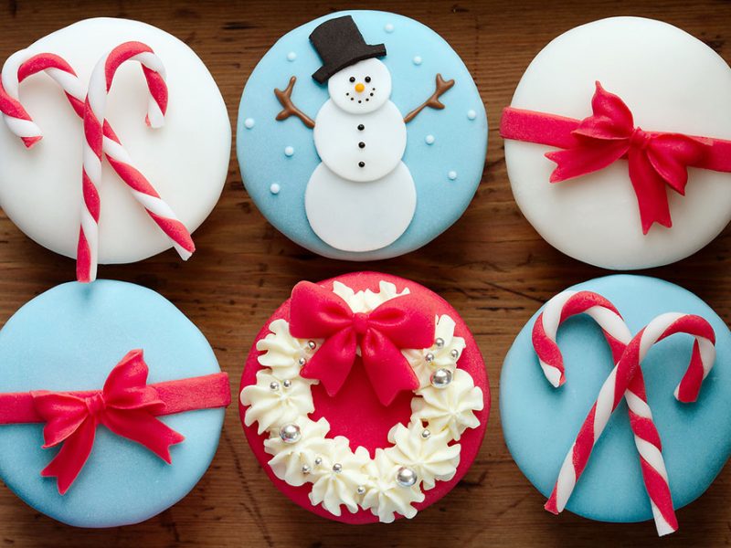 christmas cupcake decorating tile